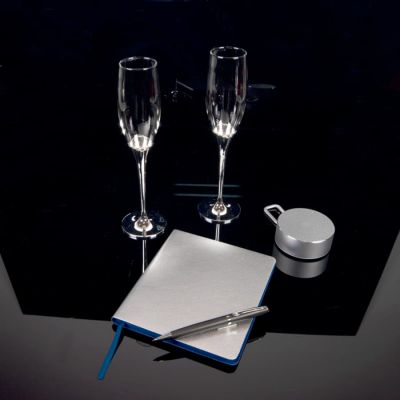 Бокалы для шампанского 'Crystal' (2шт), серебристый-3