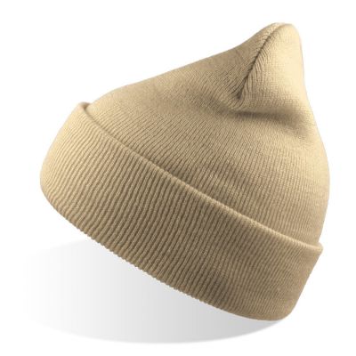 Шапка вязаная  двойная Wind-S, бежевый-0