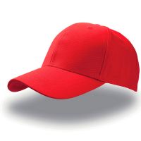Бейсболка JOLLY, 6 клиньев,  застежка на липучке, красный