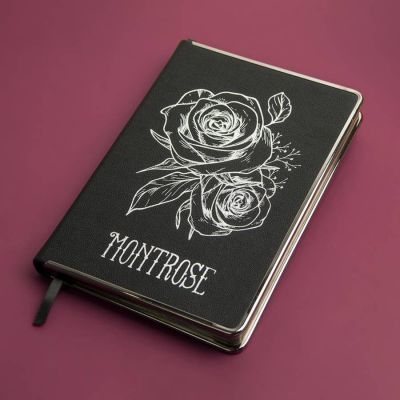 Ежедневник недатированный Montrose, формат А5, в линейку, черный-1