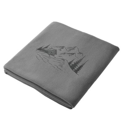 Плед KAYLA, 120x150 см, полиэстер RPET, синий-6