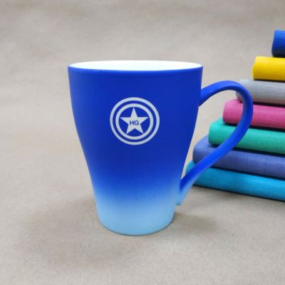 Кружка GRADE с прорезиненным покрытием, зеленый-5