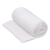 Шарф вязаный НАСВЯЗИ© полушерсть, белый