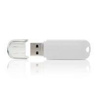 USB flash-карта 8Гб, пластик, USB 2.0, белый