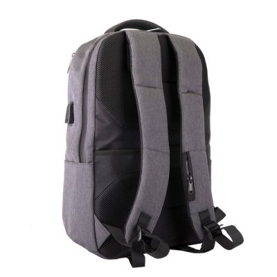 Рюкзак LEIF c RFID защитой, темно-серый, черный-6