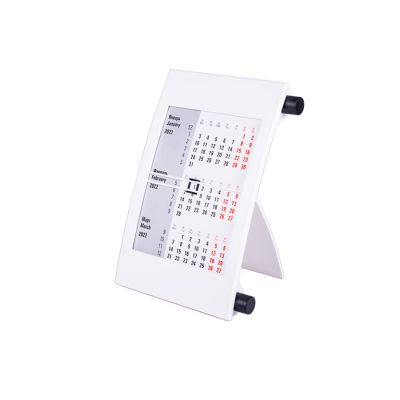 Календарь настольный на 2 года; сетка 26-27, черный, белый-1