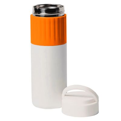 Термос TURBO, 500 мл, белый, оранжевый-1