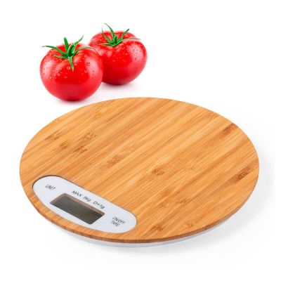 Весы настольные HINFEX, бамбук, коричневый-2