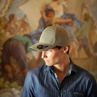 Бейсболка LOOP, 6 клиньев,  пластиковая застежка, бордовый-5