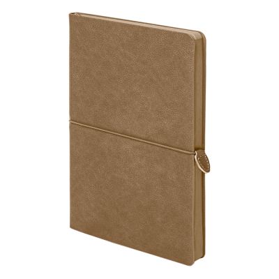 Ежедневник недатированный Fusion, А5, светло-коричневый, кремовый блок в линейку-0