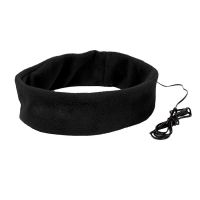 Наушники проводные MARKIZ с повязкой, черный, флис, чёрный