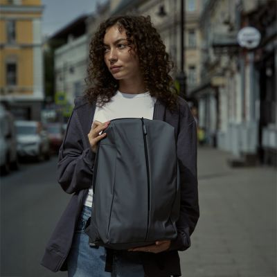 Рюкзак водостойкий 'Go', чёрный, 41 х 29 х15,5 см, 90%  полиуретан 10% полиэстер, черный-9