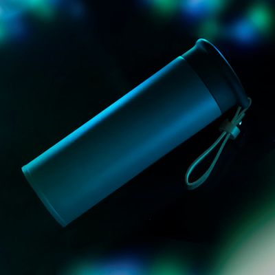 Термос вакуумный STRIPE, 450 мл, серый, черный-3