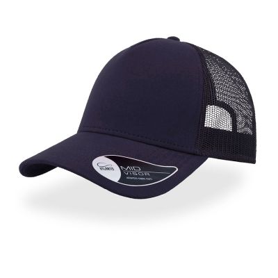 Бейсболка RAPPER JERSEY, 5 клиньев, пластиковая застежка, темно-синий-0