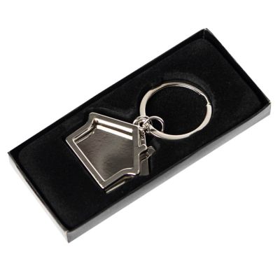 Брелок 'Домики', серебристый-3