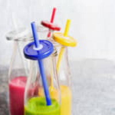 Бутылка ABALON с трубочкой, 320 мл, прозрачный, белый-1