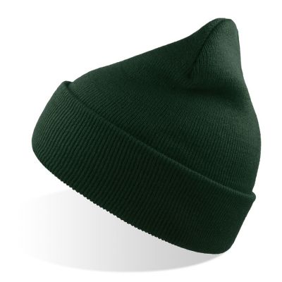 Шапка вязаная  двойная Wind-S, темно-зелёный-0