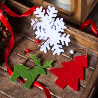 Украшение на елку СНЕЖИНКА, белый-2