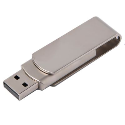 USB flash-карта SWING METAL (32Гб), серебристая, 5,3х1,7х0,9 см, металл, серебристый-2
