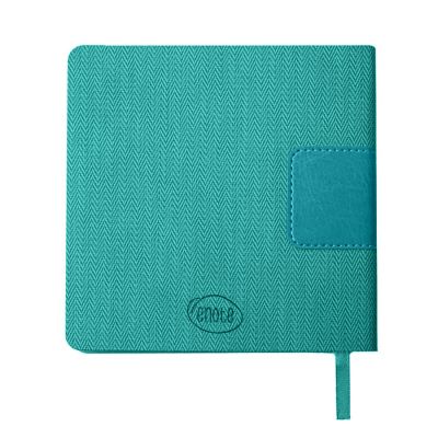 Ежедневник недатированный Scotty, А5-,  бирюзовый, кремовый блок, без обреза-2