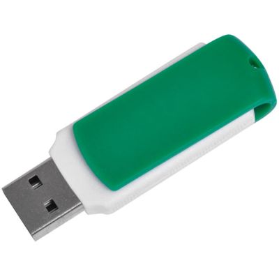 USB flash-карта 'Easy' (8Гб), зеленый, белый-1