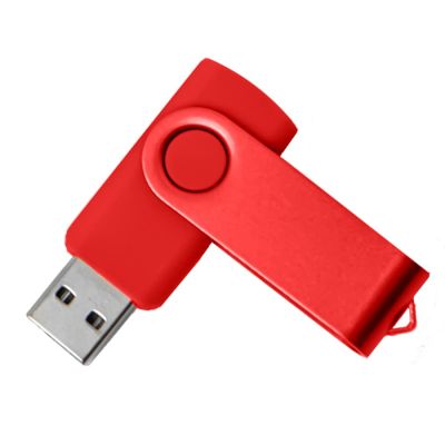 USB flash-карта DOT (16Гб), красный, 5,8х2х1,1см, пластик, металл-1