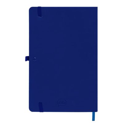 Бизнес-блокнот SILKY, формат А5, в клетку, темно-синий-2