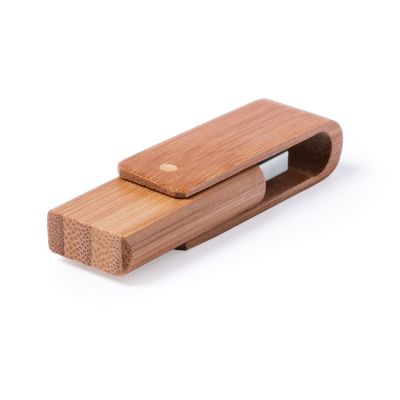 USB флеш карта 16Gb Bamboo, натуральный-1