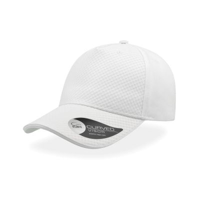 Бейсболка GEAR, 5 клиньев, застежка на липучке, белый-0