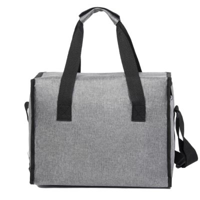 Термосумка с карманом POCKET, серый меланж-2