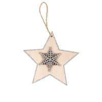 Украшение новогоднее SHINE BRIGHT, бежевый, серебристый