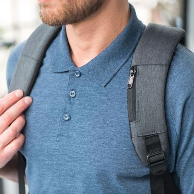 Рюкзак-сумка HEMMING c RFID защитой, темно-серый, черный-4