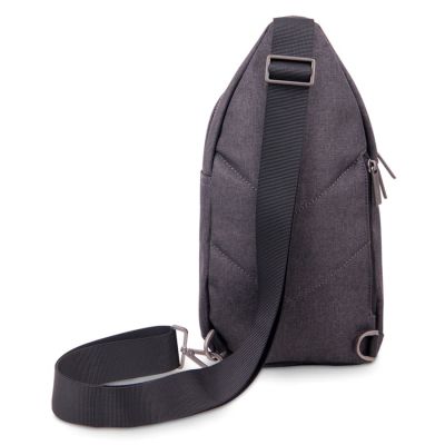 Сумка на плечо CORE, серый, 100% полиэстер, серый, голубой-4