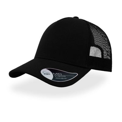 Бейсболка RAPPER JERSEY, 5 клиньев, пластиковая застежка, черный-0