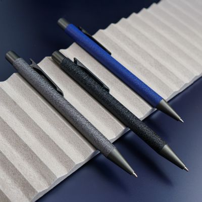 Ручка шариковая FACTOR FOLIO, черный, серебристый-1