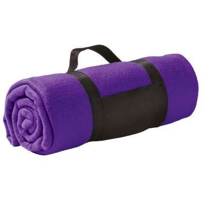 Плед COLOR, 130х150 см, флис 200 гр/м2, фиолетовый-0