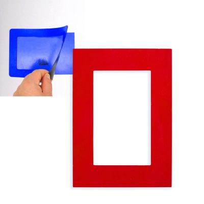 Фоторамка магнитная, ярко-красный-0