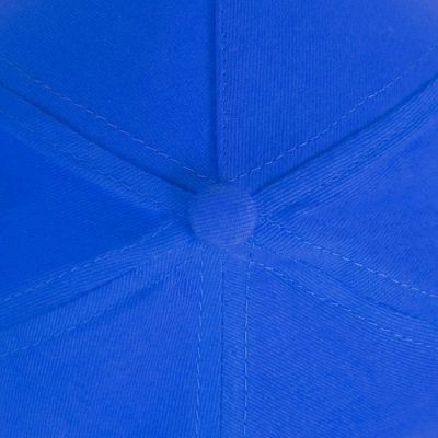 Бейсболка PREMIUM S, 5 клиньев, металлическая застежка, синий-5