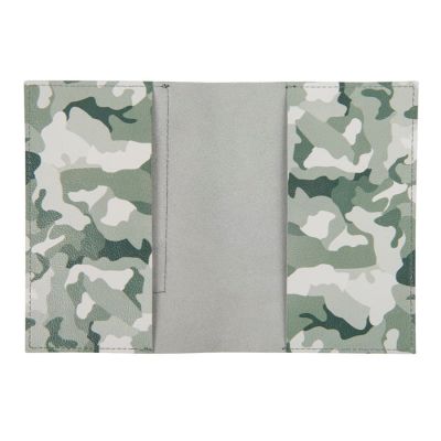 Обложка для паспорта MILITARY, серый, белый-1