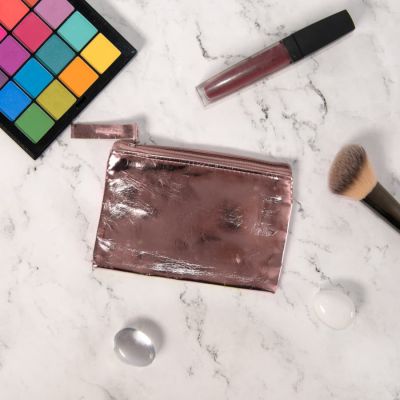 Косметичка FAUDOK, розовый,12 x 8.5 x 0.5 cm, искусственная кожа-1