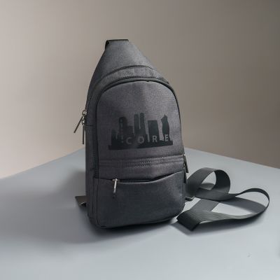 Сумка на плечо CORE, серый, 100% полиэстер, серый, голубой-1