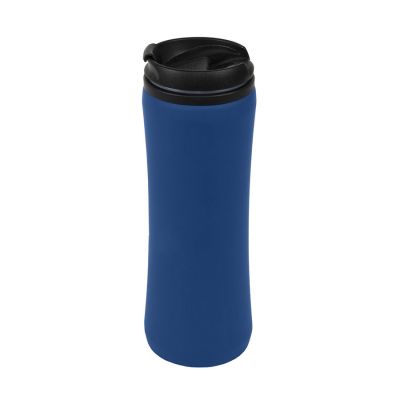 Набор подарочный COLD NIGHT: шарф и шапка, термокружка; синий-4