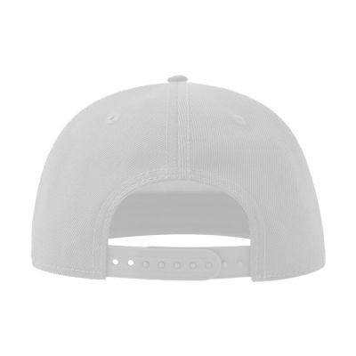 Бейсболка SNAP FIVE-S, 5 клиньев, пластиковая застежка, белый-2