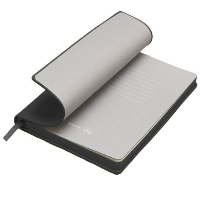 Бизнес-блокнот LADY, формат А5, черный, блок в клетку-4