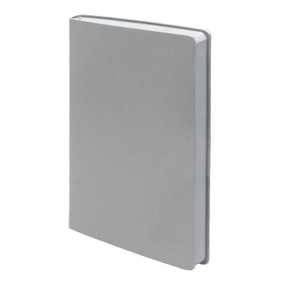 Бизнес-блокнот LADY, формат А5, серый, блок в клетку-0