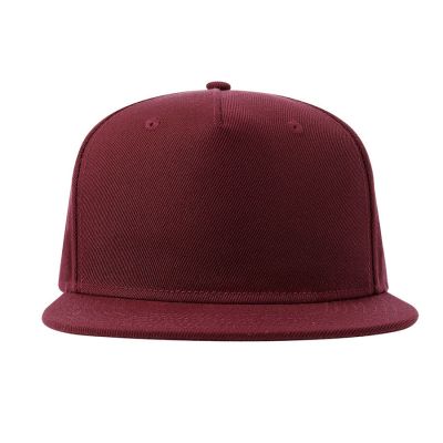 Бейсболка SNAP FIVE-S, 5 клиньев, пластиковая застежка, темно-красный-1