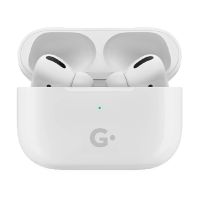 Наушники беспроводные GEOZON G-PRO, с зарядным боксом, с беспроводной зарядкой, белые, белый