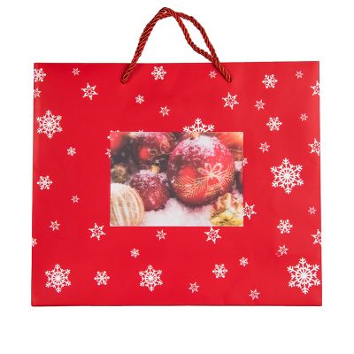 Пакет  большой RED WONDER размер 43 x 32 x 11 см, красный-0