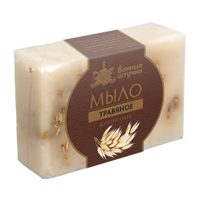 Мыло глицериновое 'Дикий овес', 100 гр, бежевый-1