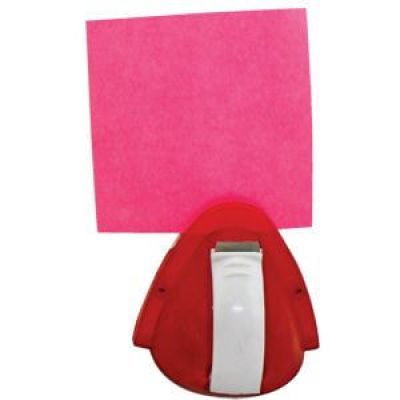 Мемо-холдер со скотчем, ярко-красный-0